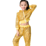 Childrens Sequined Hip-hop Street Dance Performance Cheerleading Team Sportswear - Cindi Book