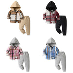 Korean Style All-matching Plaid Shirt Harem Pants - Cindi Book
