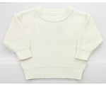 Infant Toddler Cotton Knitted Round Neck Base Sweater - Cindi Book