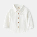 Fashion Personality New Solid Color Boys' Shirt - Cindi Book