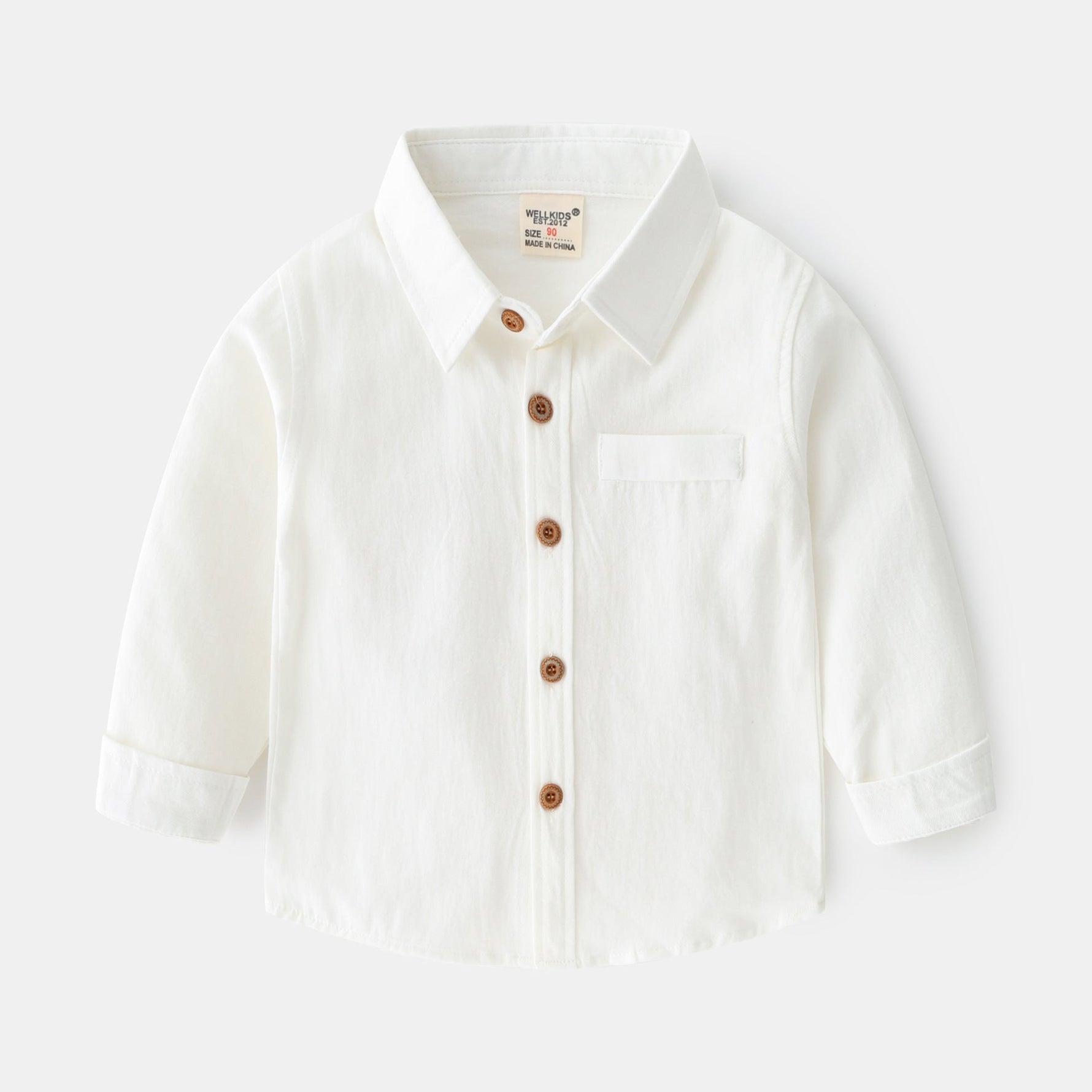 Fashion Personality New Solid Color Boys' Shirt - Cindi Book