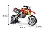 Tabletop Decoration Assembly Building Blocks Model Boy Toy Motorcycle - Cindi Book