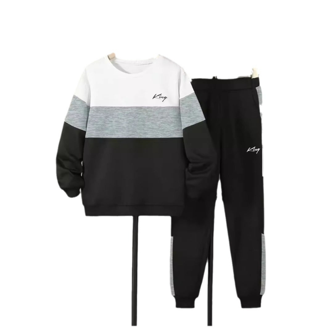 Design Sense Multicolor Hoodie Pants Two-piece Set - Cindi Book