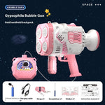Bubble Gun Rocket Soap Bubble Machine Electric Space Launcher Continues To Produce Bubbles With LED Light - Cindi Book