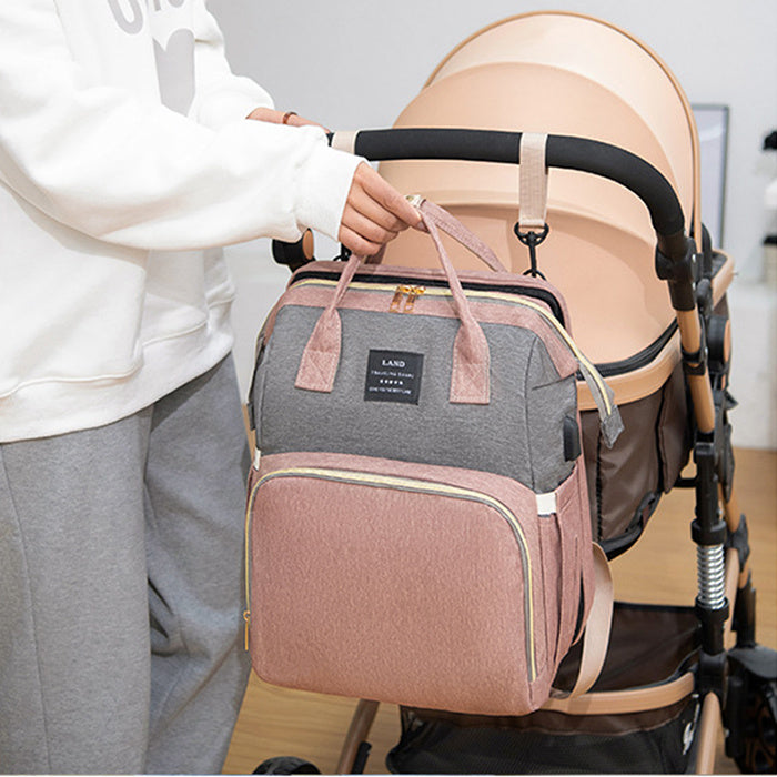 New Mummy Baby Crib Backpack Large Capacity Out Milk Ulated Bag Women