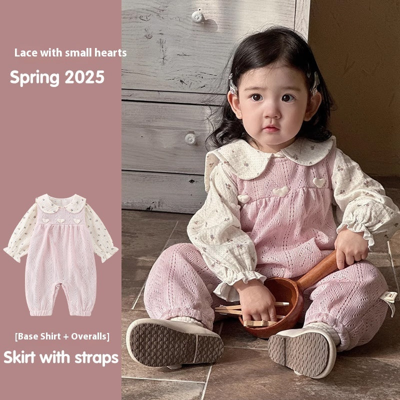 Baby Autumn Suit Baby Girl Cute Rompers Overalls Romper Children's Clothing - Cindi Book