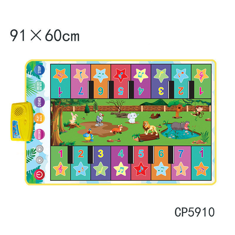 Children's Early Childhood Education Animal Piano Mat Multifunctional Music Blanket Toy - Cindi Book