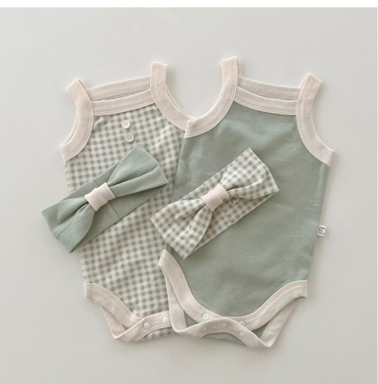 Newborn Cotton Sleeveless Jumpsuit Vest Garments - Cindi Book