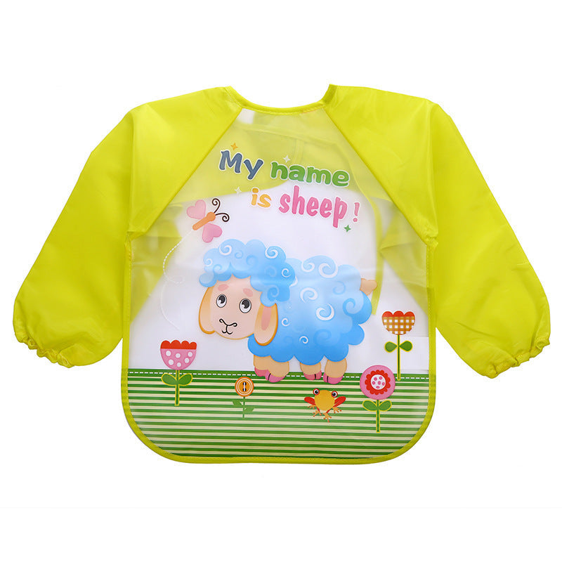 Children's Gown Long Sleeve Kids Waterproof Meal Baby Apron Painting Clothes Bib Protective Clothing - Cindi Book