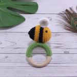 Baby Rattle Hand Woven Cartoon Animal Bracelet Newborn Soothing Doll - Cindi Book