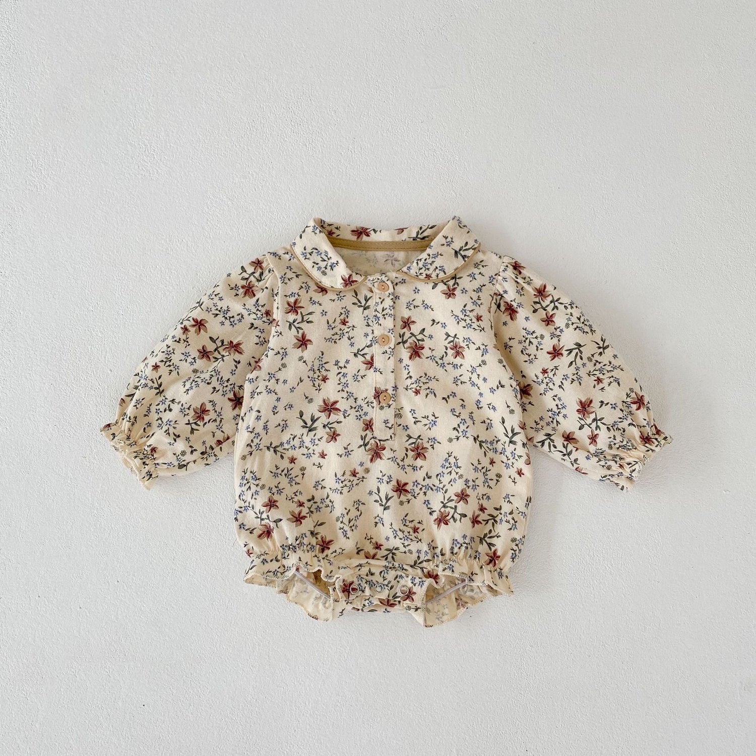Baby Girl Cotton Print Romper Triangle Jumpsuit - Cindi Book