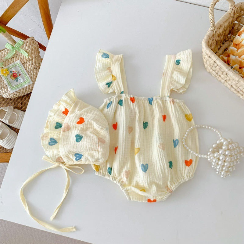 Summer New Baby Jumpsuit Sling Romper - Cindi Book