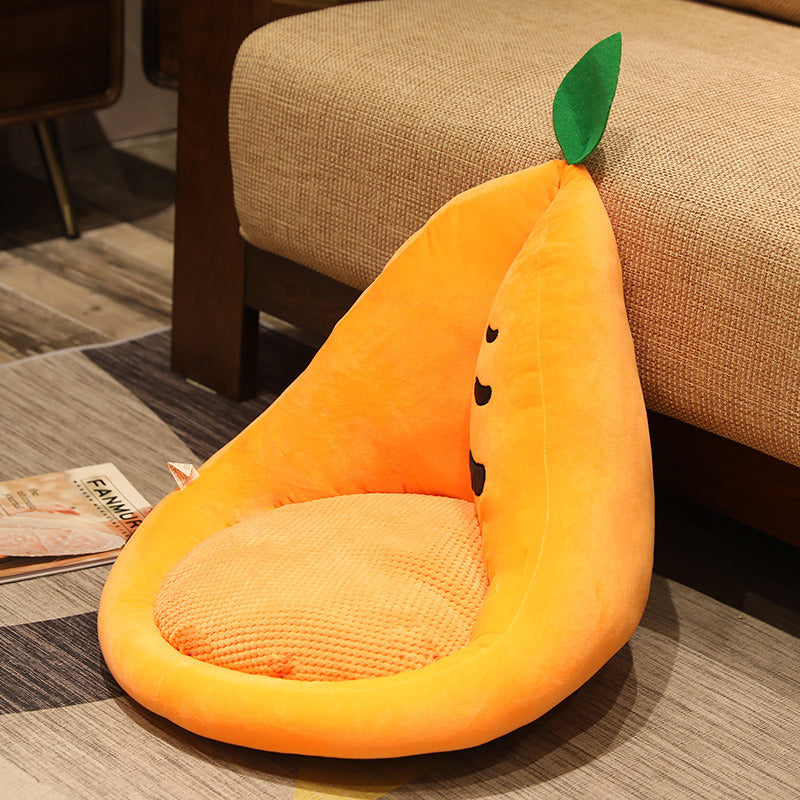 Kawaii Multifunction Plush Fruit Soft Stuffed Cactus Avocado Carrot Pillow Toys Home Office Decor Chair Seat Cushion - Cindi Book