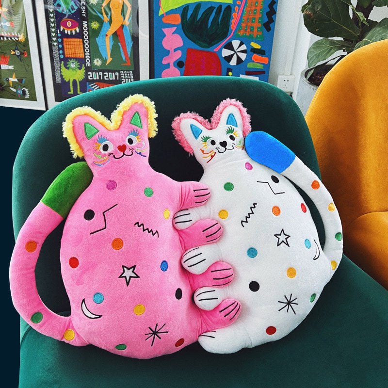 Sweetheart Cat Pillow Cute Plush Doll - Cindi Book