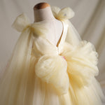 Girls' Applique Dress Children Bow Children's Mesh Sleeveless Premium Tulle Tutu Super Fairy - Cindi Book
