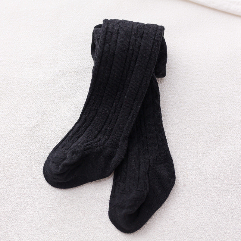 Fashion Simple Baby Cotton Solid Color Pantyhose - Cindi Book