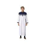 Boy's Fashion Color Contrast Button Striped Robe - Cindi Book