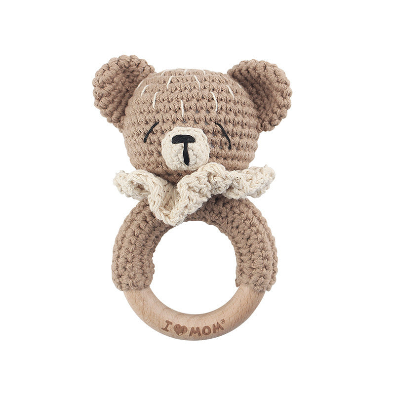 Baby Rattle Hand Woven Cartoon Animal Bracelet Newborn Soothing Doll - Cindi Book