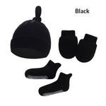 Newborn Hat Mittens And Socks Set With Rubber-soled Shoes - Cindi Book
