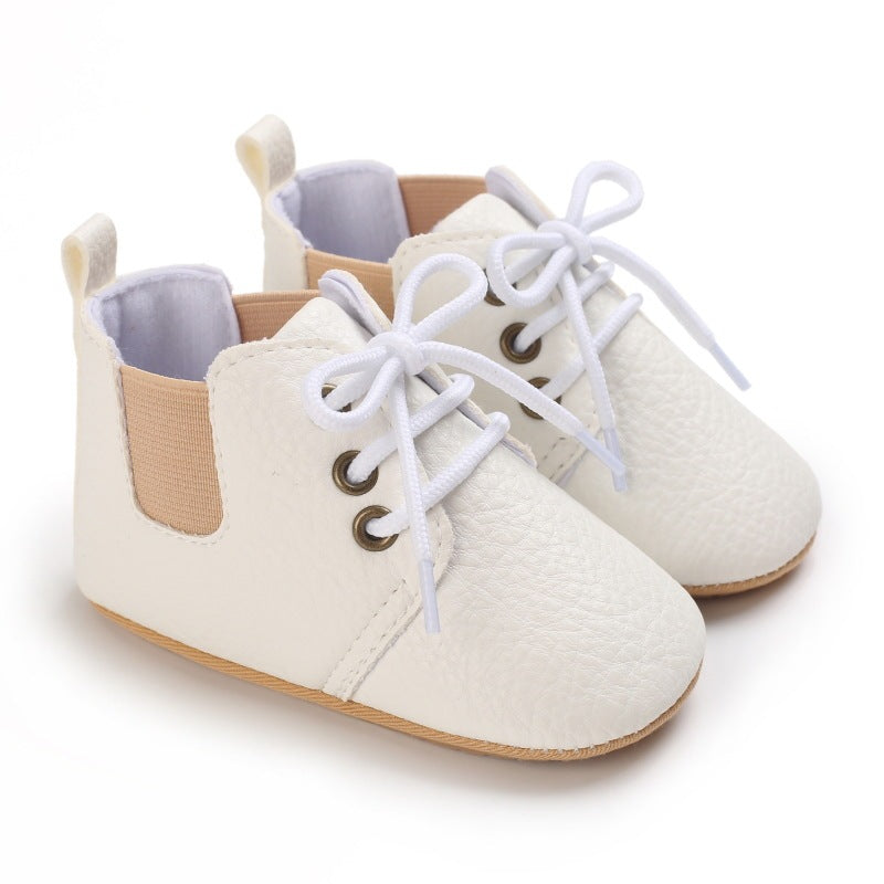 Spring And Autumn Baby Soft Bottom High-top Casual Toddler Shoes For 0-1 Years Old - Cindi Book