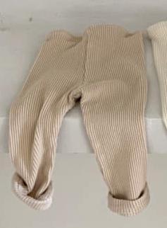 Baby Cotton Pit Strip Stretch Leggings Go Out And Leisure All-match - Cindi Book