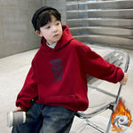 Middle And Big Fleece-lined Sweater Dragon Year Boy - Cindi Book