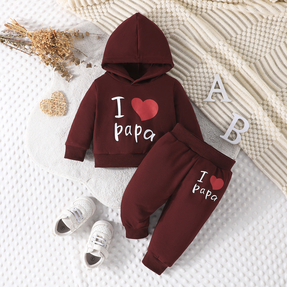 Hooded Printed Sweater Trousers Suit Casual All-matching - Cindi Book