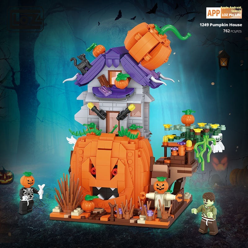 Halloween Building Blocks Small Particle Assembly Toys - Cindi Book