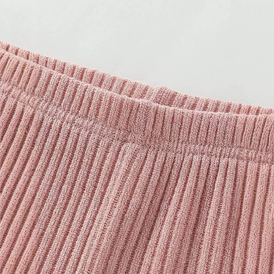 Girls' Knitted Cotton Leggings Warm-keeping Pants Long Pants Straight-leg Pants - Cindi Book
