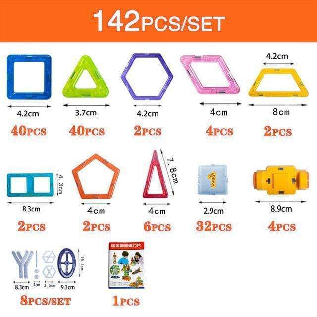 Magnetic Building Blocks DIY Magnets Toys For Kids Designer Construction Set Gifts For Children Toys - Cindi Book