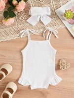 Baby Triangle Rompers Tether Strap Romper - Cindi Book