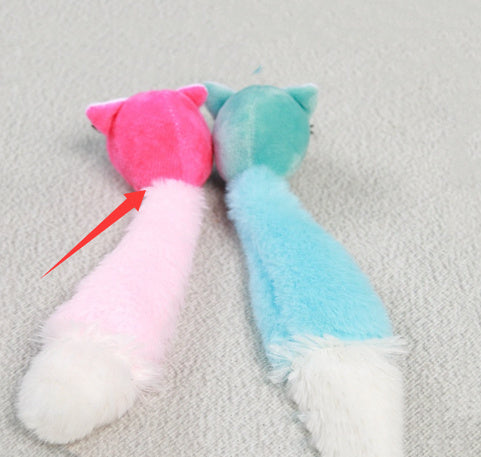 Colorful Long Tail Plush Mouse Self-Hi Nibbling Cat Does Not Hurt Nails Puzzle Cat Toy - Cindi Book