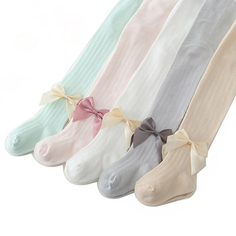 Children's baby pantyhose mesh big bow - Cindi Book