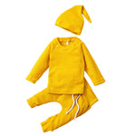 Knitted Baby Children's New Solid Color Knitted Hat Suit - Cindi Book