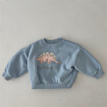 New Children's Cute Dinosaur Fleece Soft Pullover Sweater - Cindi Book