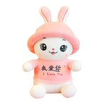 With Hat Rabbit Stuffed Animal Toy Female - Cindi Book