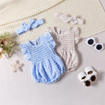 Baby Girl Solid Color Baby Sleeveless Triangle Rompers Romper - Cindi Book
