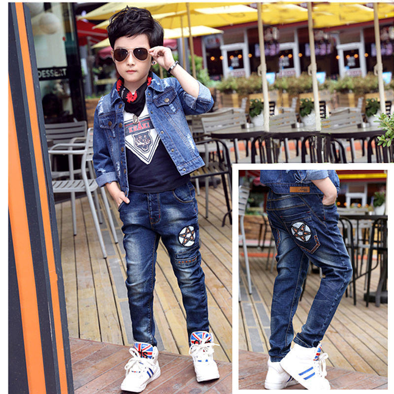 Boys Jeans Autumn And Winter New One-piece Velvet - Cindi Book