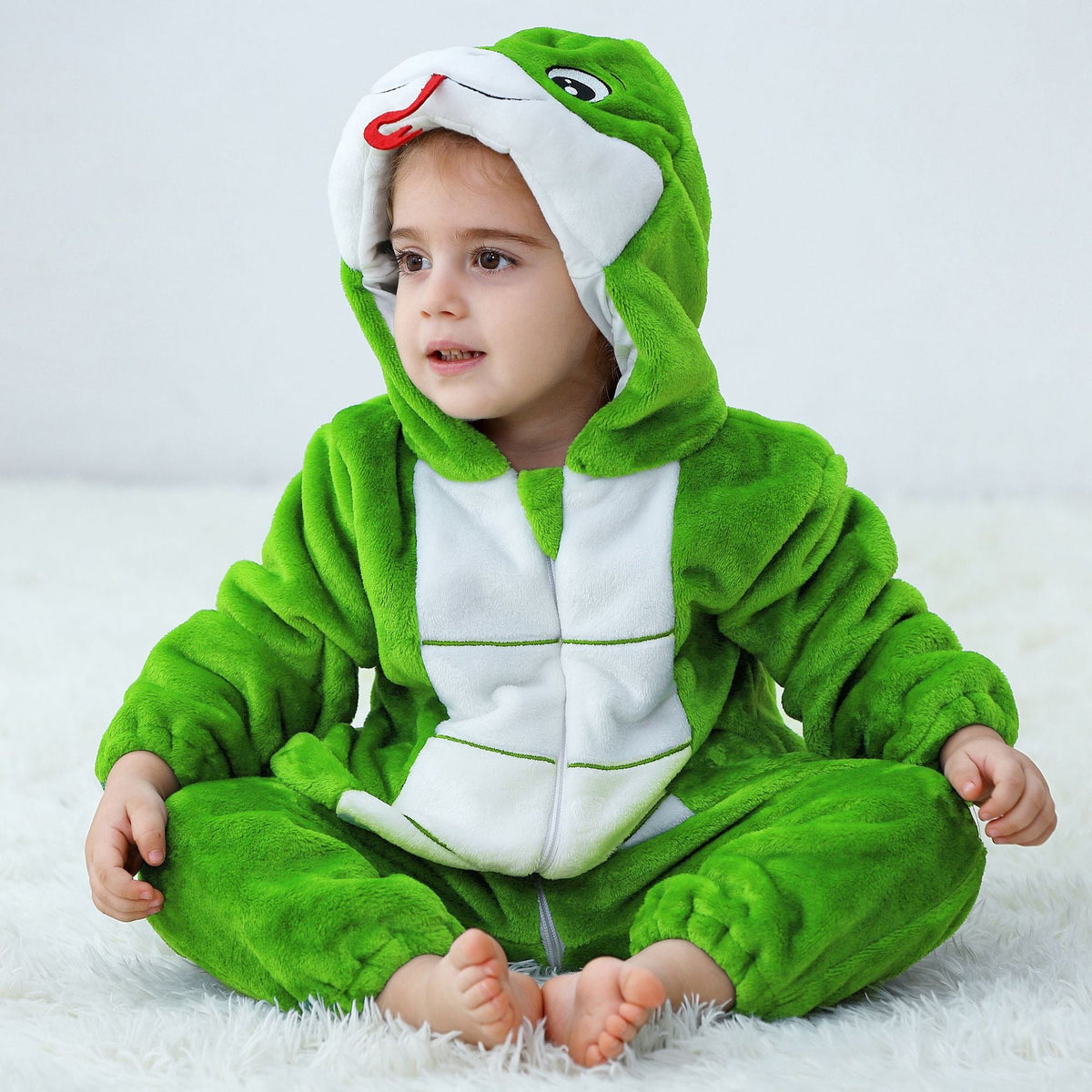 Flannel Animal Onesie For Kids - Cindi Book