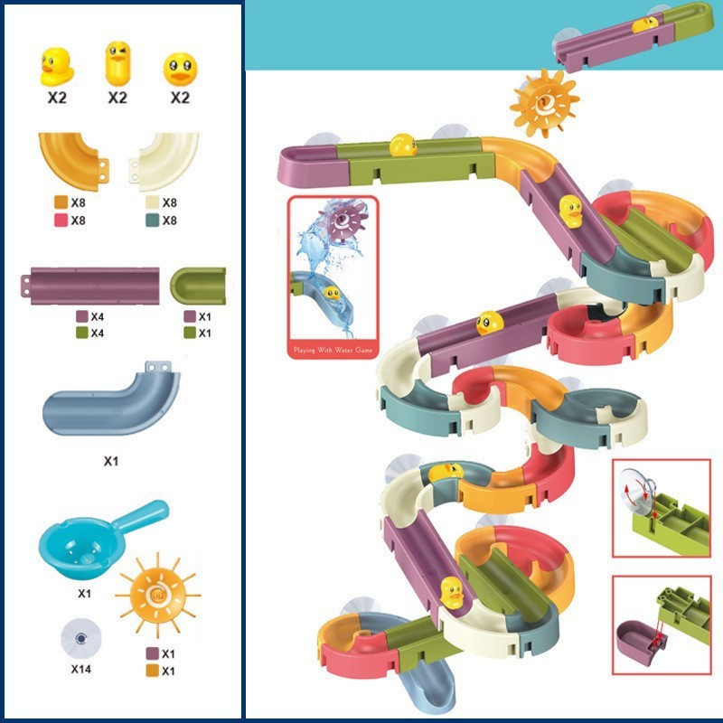 Assembling Track Ball Shower Shower Water Toy - Cindi Book