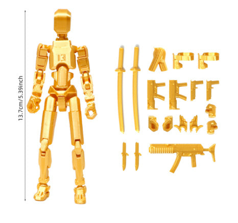 Multi-Jointed Movable Shapeshift Robot 2.0 3D Printed Mannequin Dummy Action Model Doll Toy Kid Gift - Cindi Book
