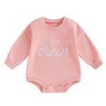 Embroidered Letters Long-sleeve Jumpsuit - Cindi Book