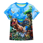 Children And Teens Dinosaur World Cartoon Boy T-shirt Short Sleeve - Cindi Book