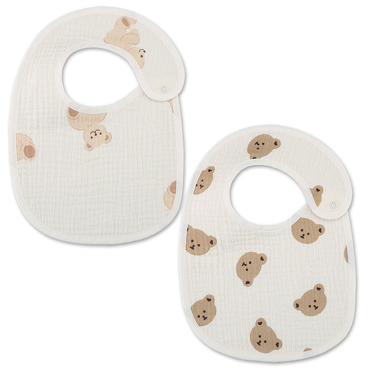 Thin Kids' Bib Pure Cotton Waterproof Gauze Saliva Towel - Cindi Book