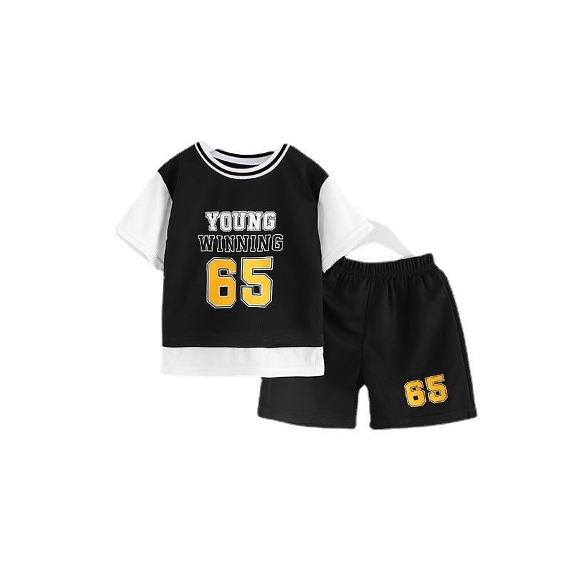 Sportswear Two-piece Set Children's Clothing New - Cindi Book