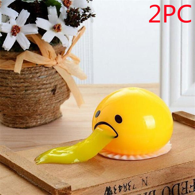 Puking Ball Brother Egg Yolk Pinch Vomit Spoof And Play Tricky Toys - Cindi Book