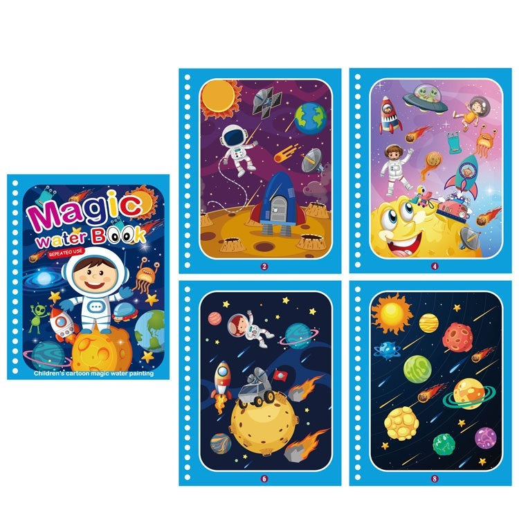 Children's Creative Magic  Water Painting Book - Cindi Book