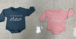 Embroidered Letters Long-sleeve Jumpsuit - Cindi Book