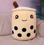 Cute Fruit Drink Plush Stuffed Soft Strawberry Milk Tea Plush Boba Tea Cup Toy Bubble Tea Pillow Cushion Kids Gift - Cindi Book