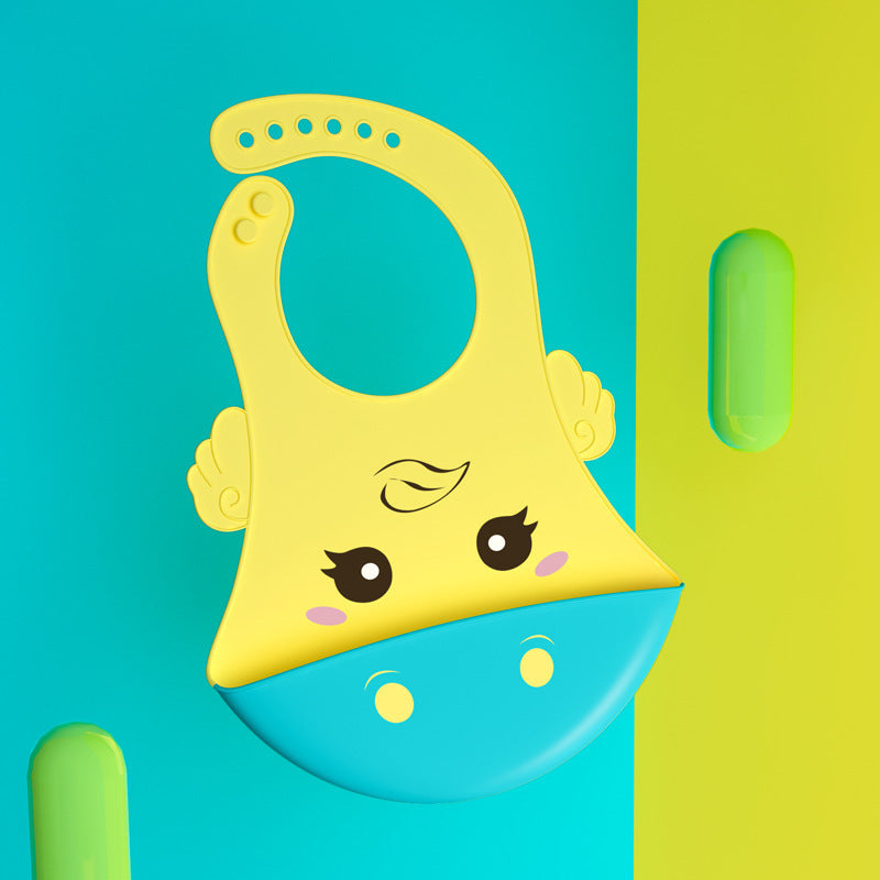 Baby Eating Silicone Bib Baby Stereo Waterproof - Cindi Book
